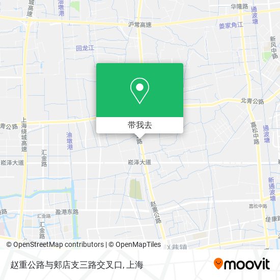 赵重公路与郏店支三路交叉口地图
