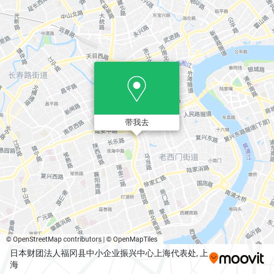 日本财团法人福冈县中小企业振兴中心上海代表处地图