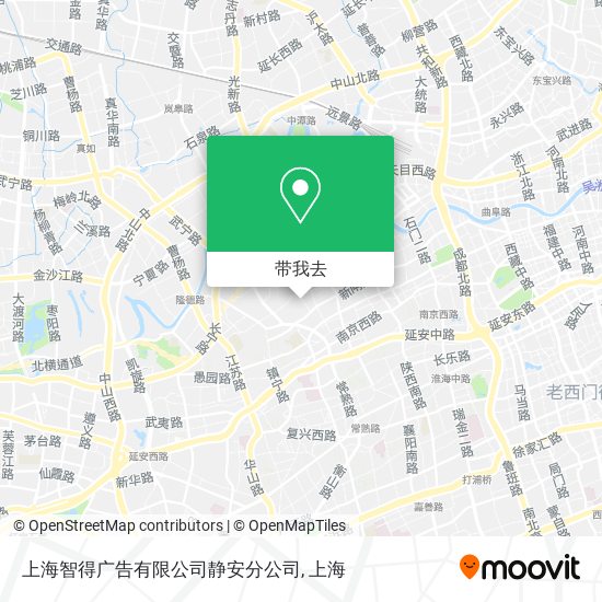 上海智得广告有限公司静安分公司地图