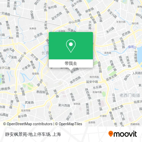 静安枫景苑-地上停车场地图