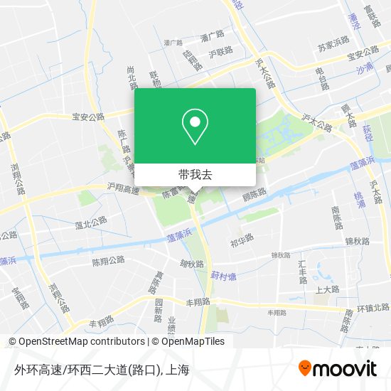 外环高速/环西二大道(路口)地图