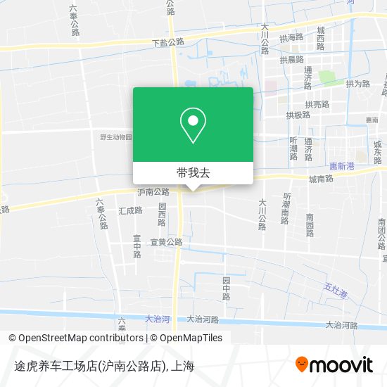 途虎养车工场店(沪南公路店)地图