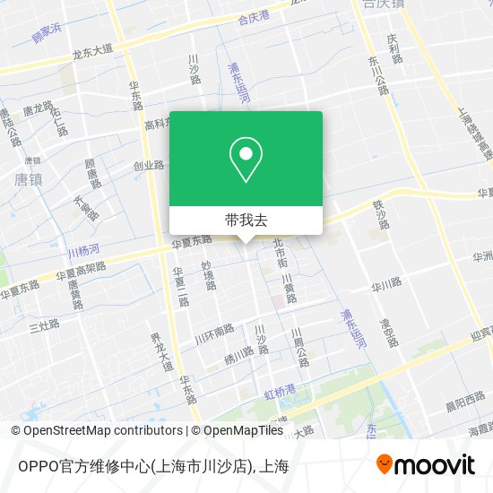 OPPO官方维修中心(上海市川沙店)地图