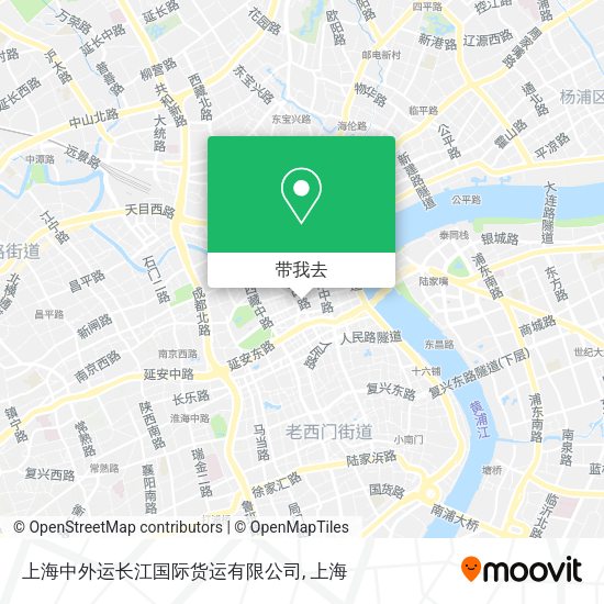 上海中外运长江国际货运有限公司地图