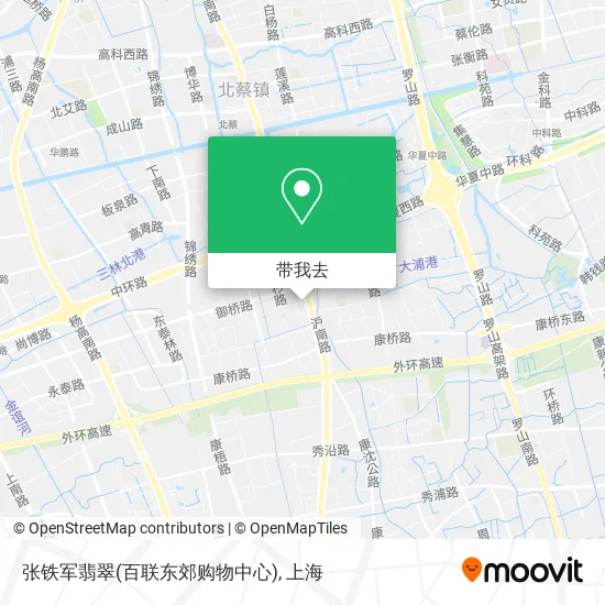 张铁军翡翠(百联东郊购物中心)地图
