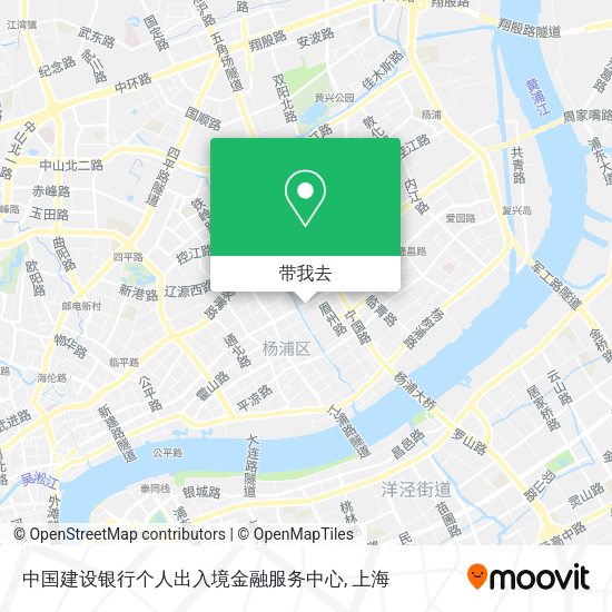 中国建设银行个人出入境金融服务中心地图