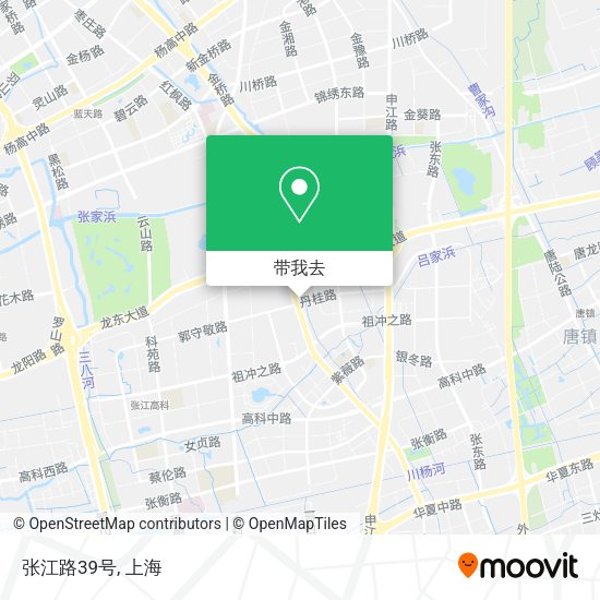 张江路39号地图