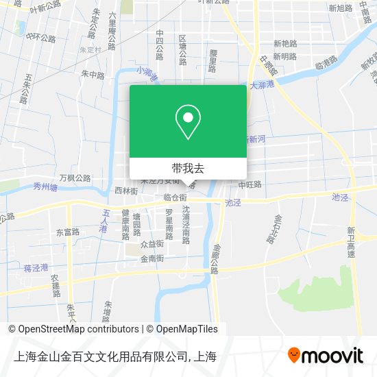 上海金山金百文文化用品有限公司地图