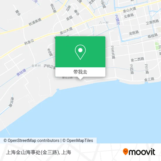上海金山海事处(金三路)地图
