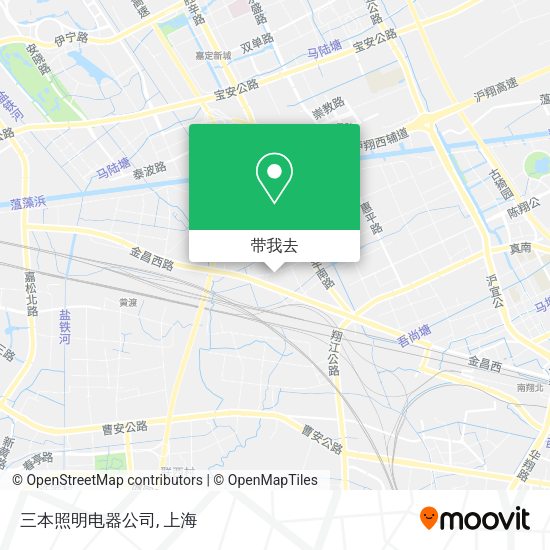 三本照明电器公司地图