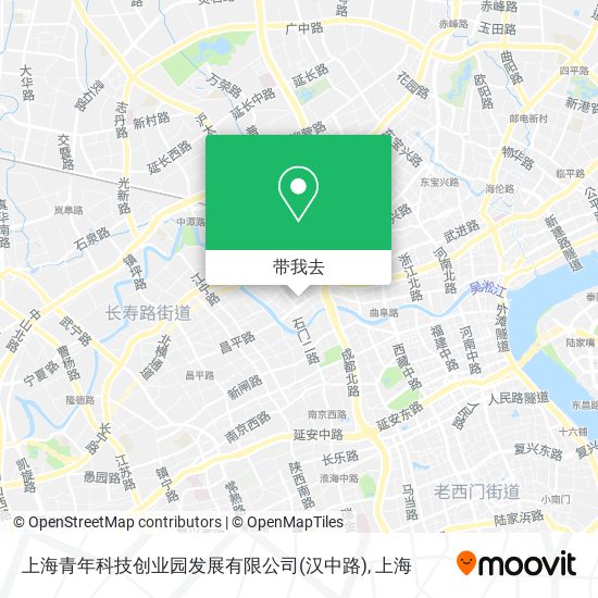 上海青年科技创业园发展有限公司(汉中路)地图