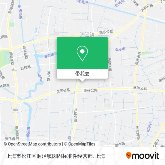上海市松江区洞泾镇闵固标准件经营部地图