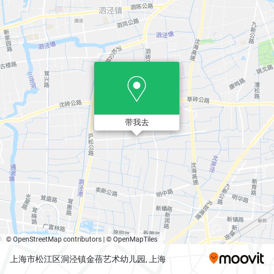 上海市松江区洞泾镇金蓓艺术幼儿园地图
