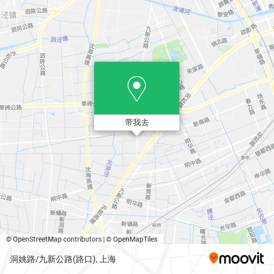 洞姚路/九新公路(路口)地图