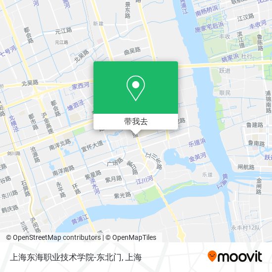 上海东海职业技术学院-东北门地图