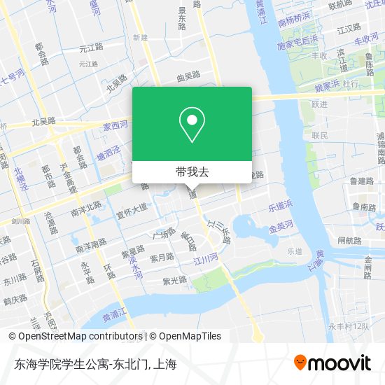 东海学院学生公寓-东北门地图
