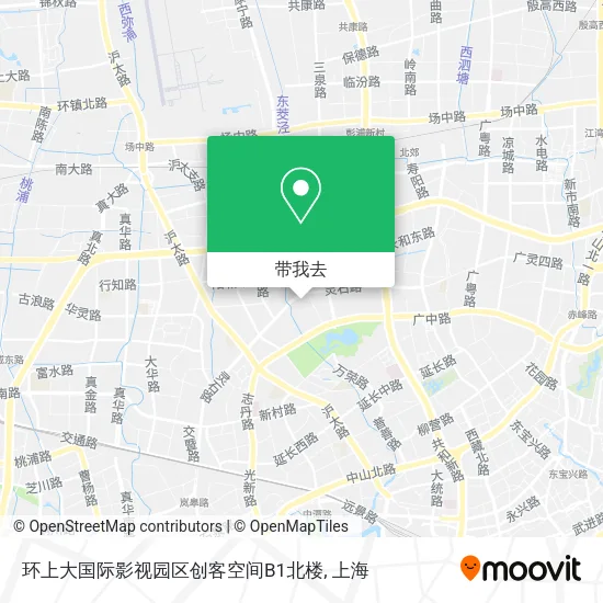 环上大国际影视园区创客空间B1北楼地图