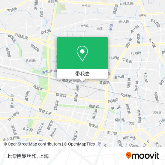 上海特显丝印地图