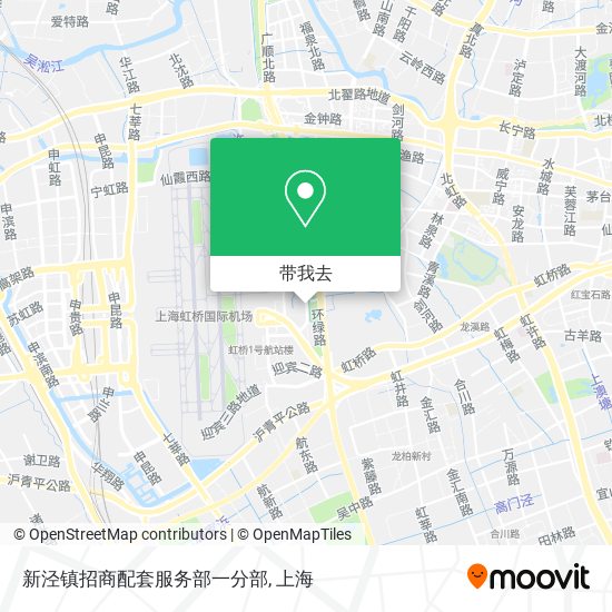 新泾镇招商配套服务部一分部地图