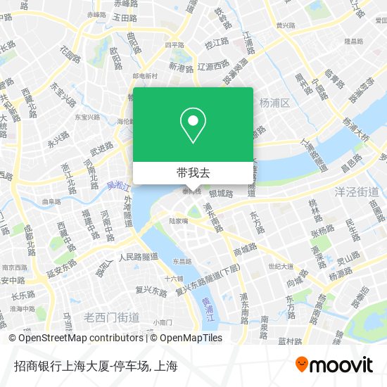 招商银行上海大厦-停车场地图