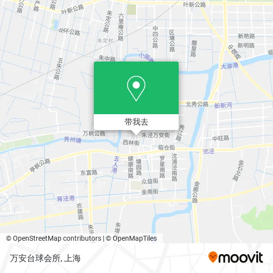 万安台球会所地图