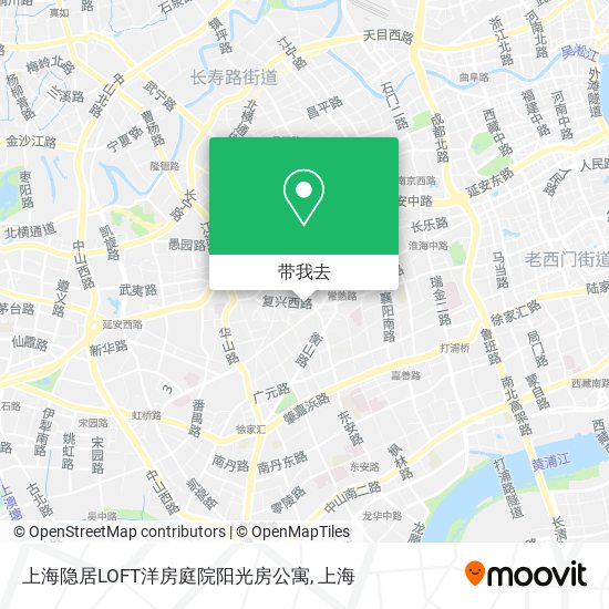 上海隐居LOFT洋房庭院阳光房公寓地图