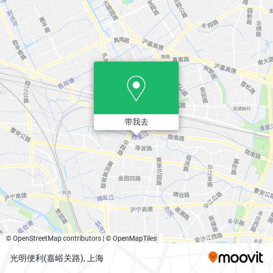 光明便利(嘉峪关路)地图