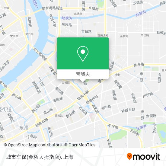 城市车保(金桥大拇指店)地图