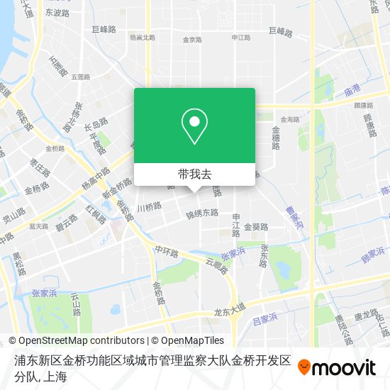 浦东新区金桥功能区域城市管理监察大队金桥开发区分队地图