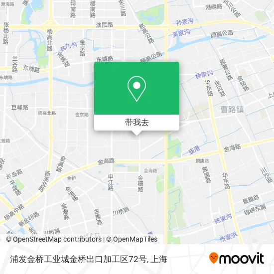 浦发金桥工业城金桥出口加工区72号地图