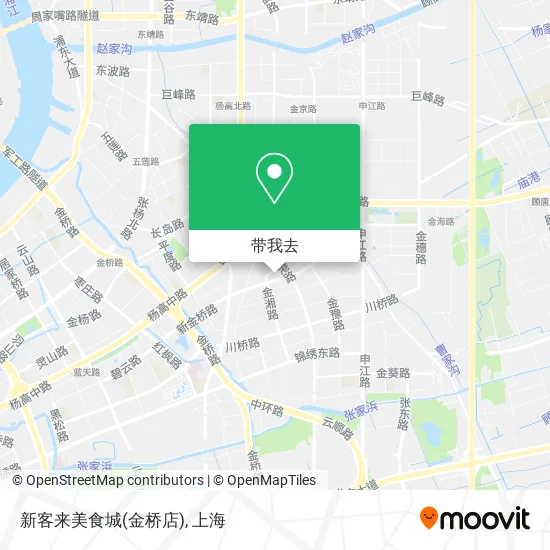 新客来美食城(金桥店)地图