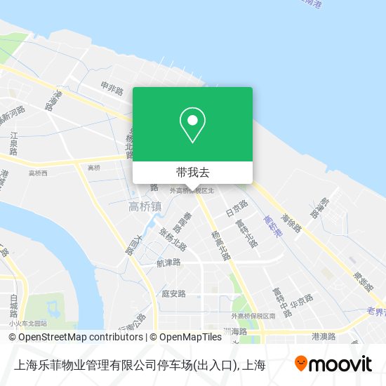 上海乐菲物业管理有限公司停车场(出入口)地图