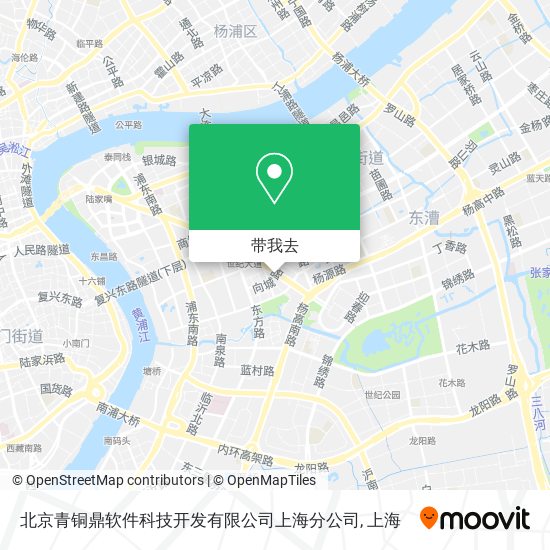 北京青铜鼎软件科技开发有限公司上海分公司地图