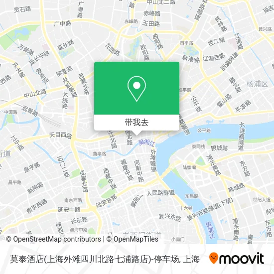 莫泰酒店(上海外滩四川北路七浦路店)-停车场地图