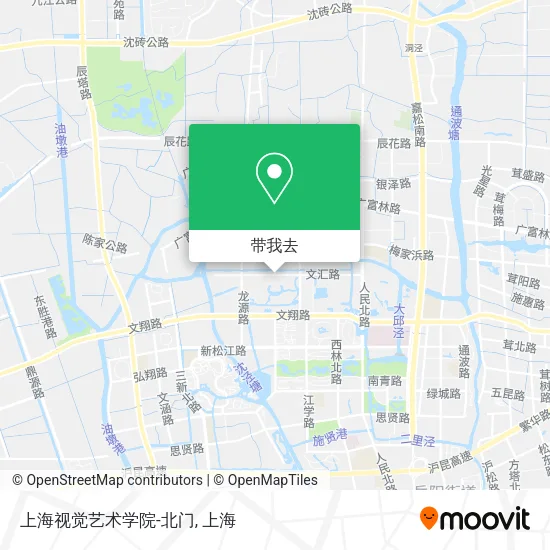 上海视觉艺术学院-北门地图