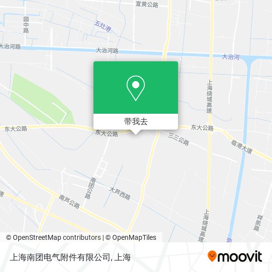 上海南团电气附件有限公司地图