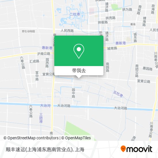 顺丰速运(上海浦东惠南营业点)地图