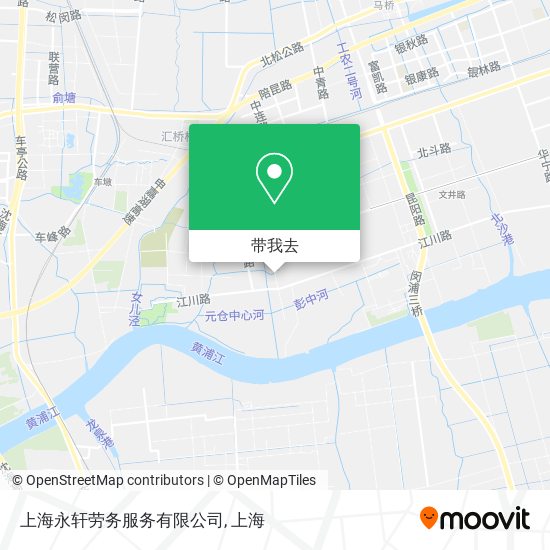 上海永轩劳务服务有限公司地图