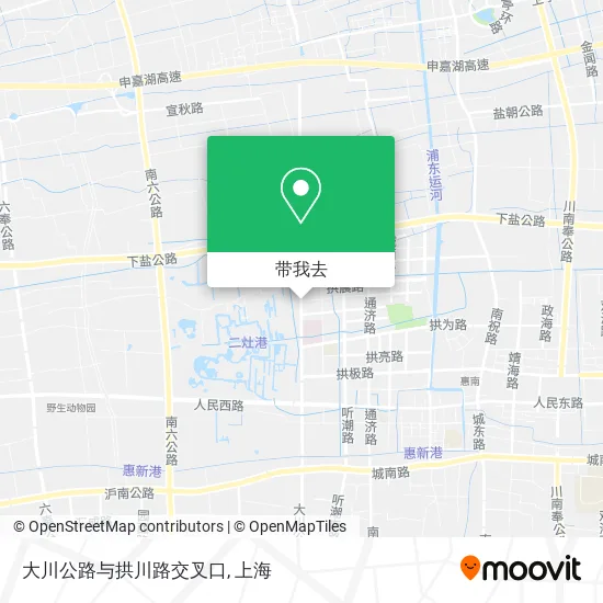 大川公路与拱川路交叉口地图