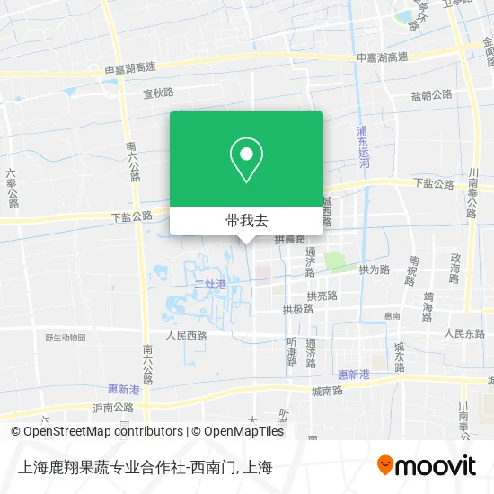 上海鹿翔果蔬专业合作社-西南门地图