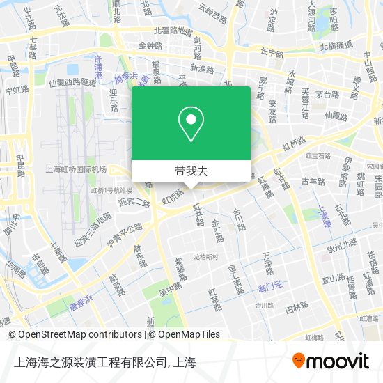 上海海之源装潢工程有限公司地图
