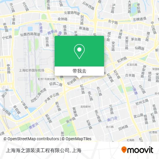 上海海之源装潢工程有限公司地图