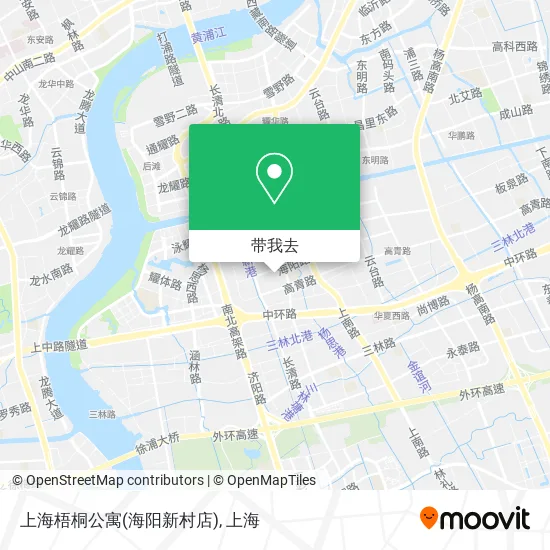 上海梧桐公寓(海阳新村店)地图