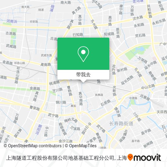 上海隧道工程股份有限公司地基基础工程分公司地图