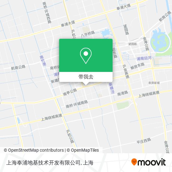 上海奉浦地基技术开发有限公司地图