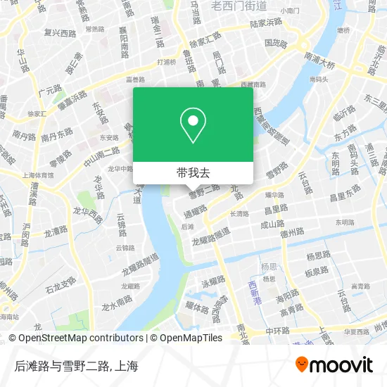 后滩路与雪野二路地图