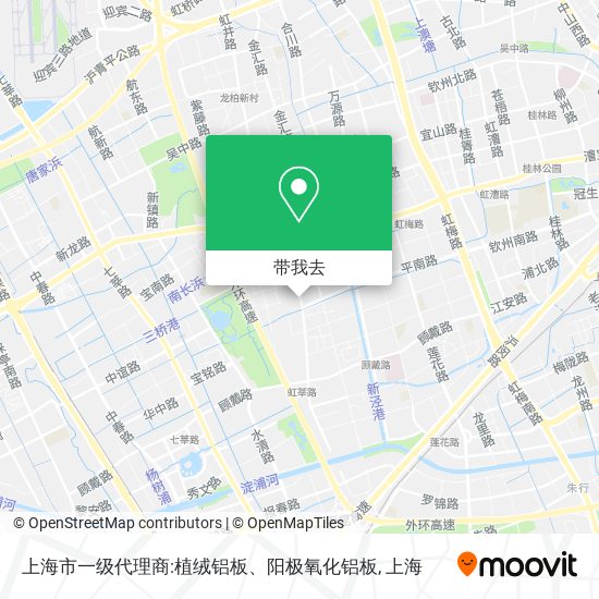 上海市一级代理商:植绒铝板、阳极氧化铝板地图