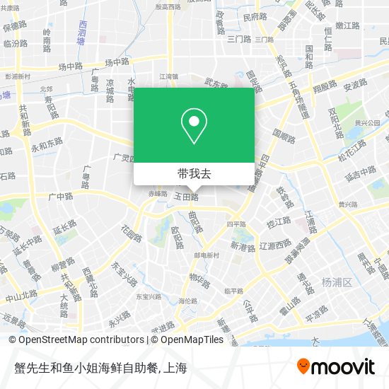 蟹先生和鱼小姐海鲜自助餐地图
