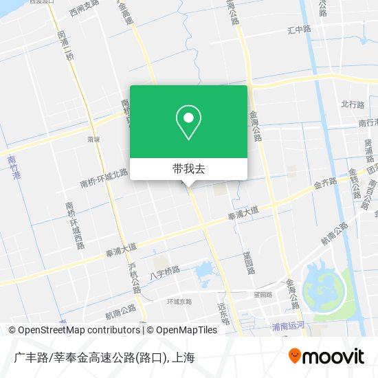 广丰路/莘奉金高速公路(路口)地图