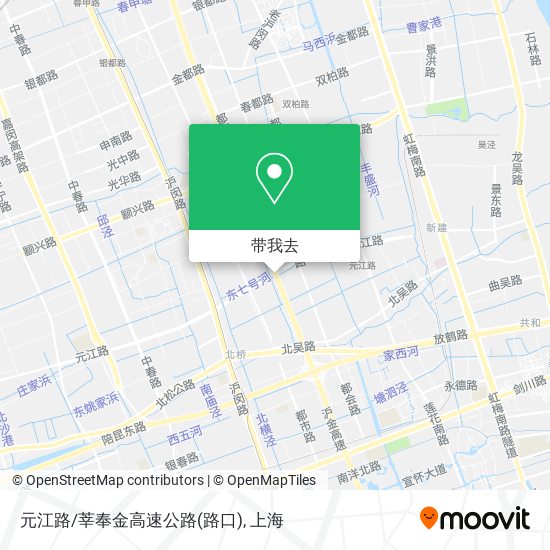 元江路/莘奉金高速公路(路口)地图